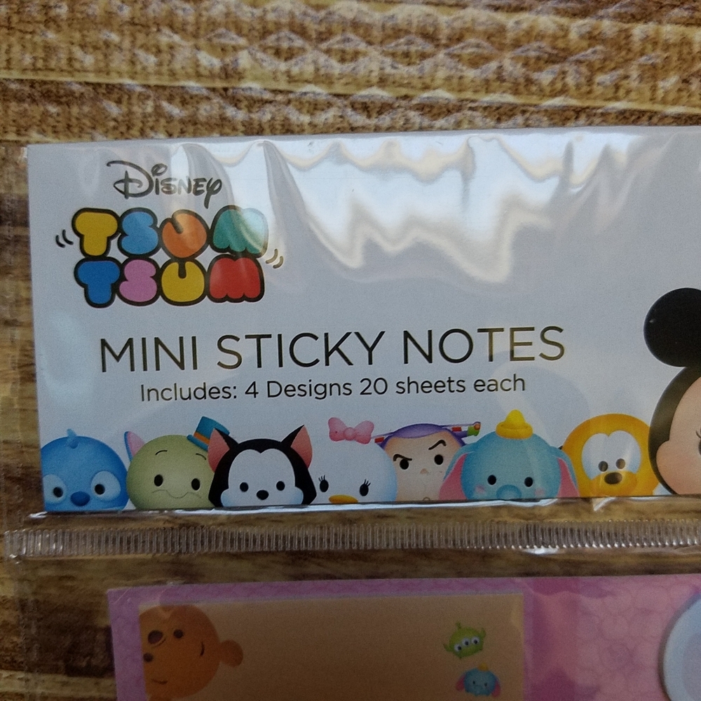 Disney Tsum Tsum Kids Stationery Set Memo Sticky Notes Sticker Erasers Stickers - Picture 3 of 11